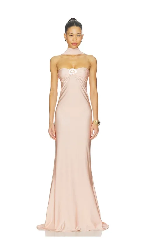 Rose Maxi Dress in Pink. - size L (also in M, S, XS) - Shani Shemer - Modalova