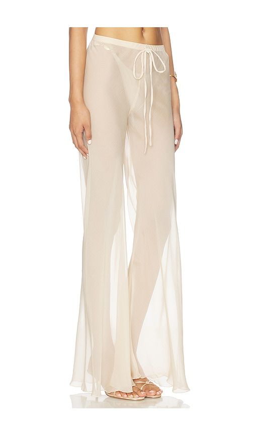 Kairo Wide Leg Pants in Metallic Neutral. - size M (also in S) - Shani Shemer - Modalova