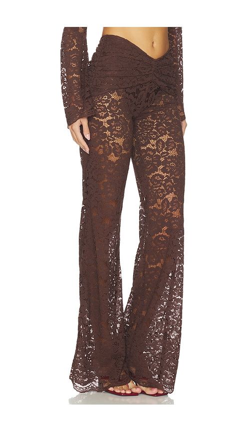 Madison Straight Pants in Brown. - size M (also in S) - Shani Shemer - Modalova