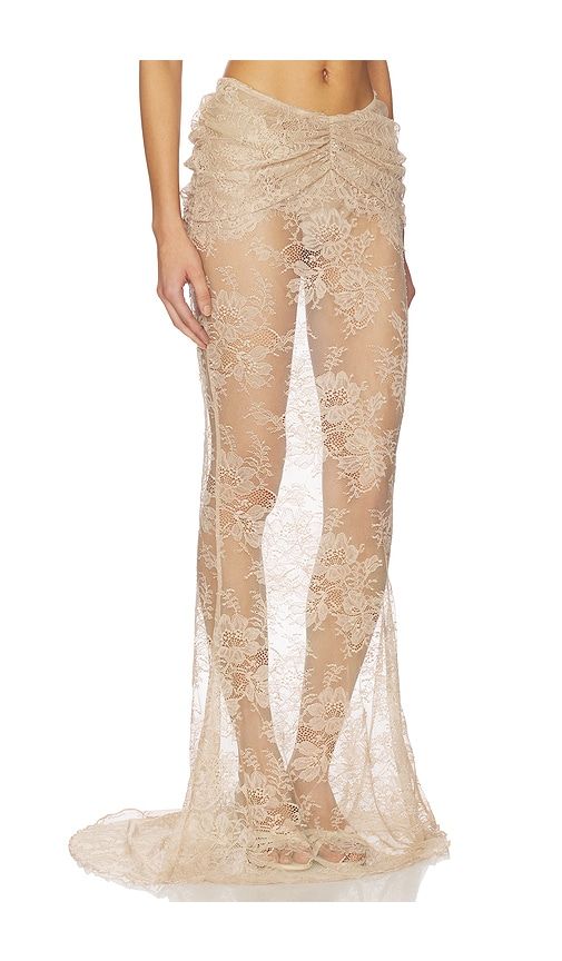 Brenda Maxi Skirt in Metallic Neutral. - size M (also in S, XS) - Shani Shemer - Modalova
