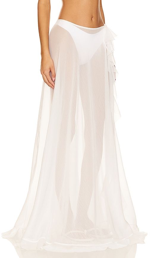 Or Maxi Skirt in White in . - size L (also in M, S) - Shani Shemer - Modalova