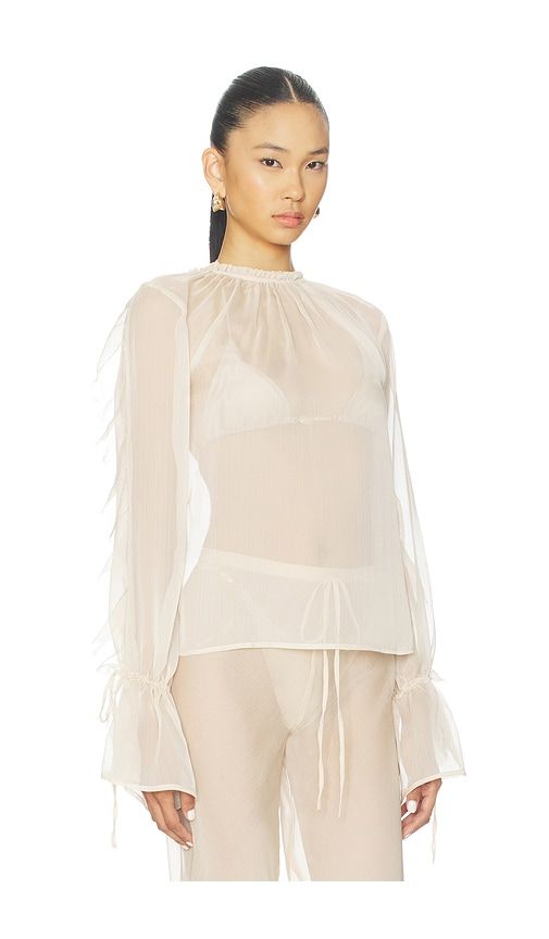 Jeanie Blouse in Beige. - size M (also in S, XS) - Shani Shemer - Modalova