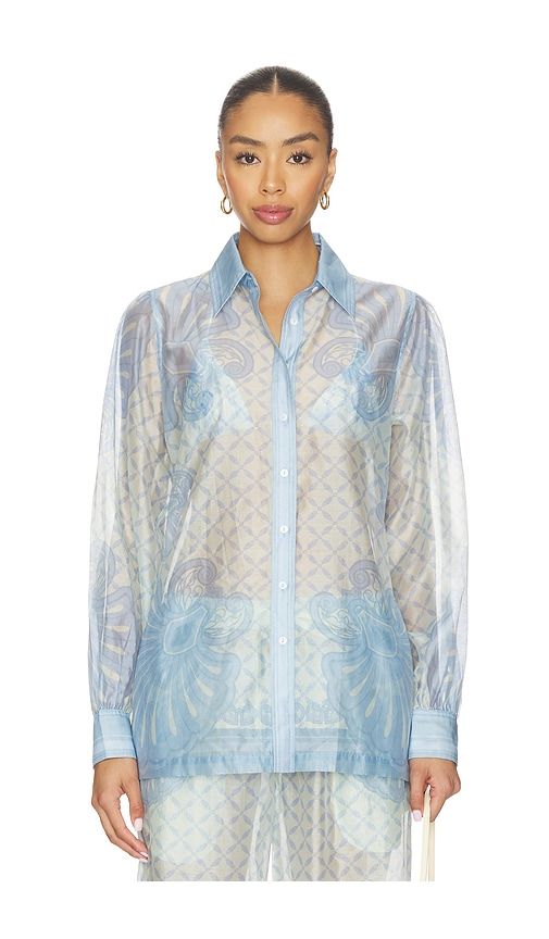 Susan Shirt in Baby Blue. - size L (also in M, S) - Shani Shemer - Modalova
