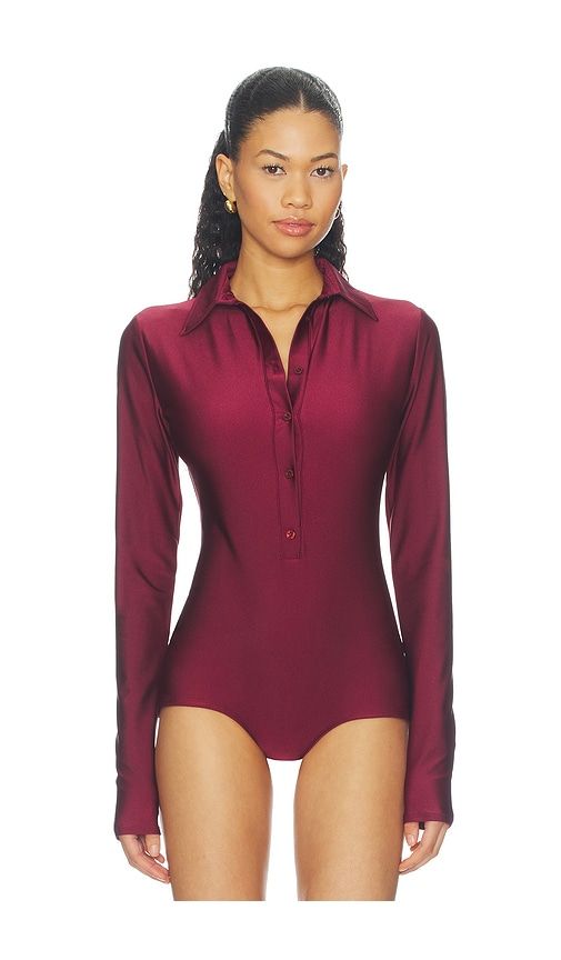 Ash Bodysuit in Wine. - size S (also in XS) - Shani Shemer - Modalova