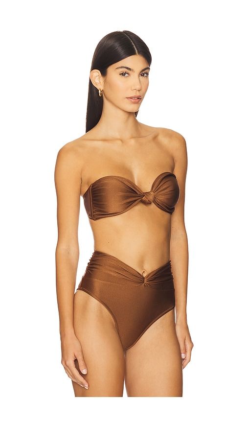Maren Bikini Top in Brown. - size S (also in XS) - Shani Shemer - Modalova