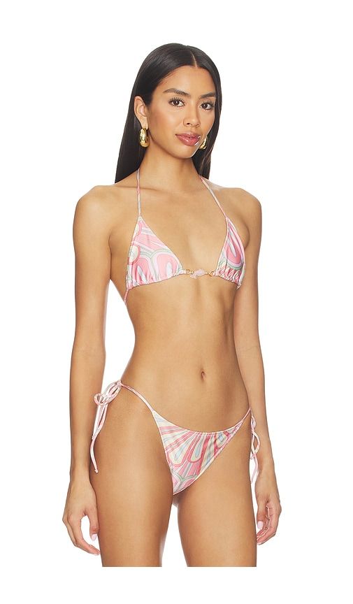Lenora Bikini Top in Pink. - size L (also in M) - Shani Shemer - Modalova