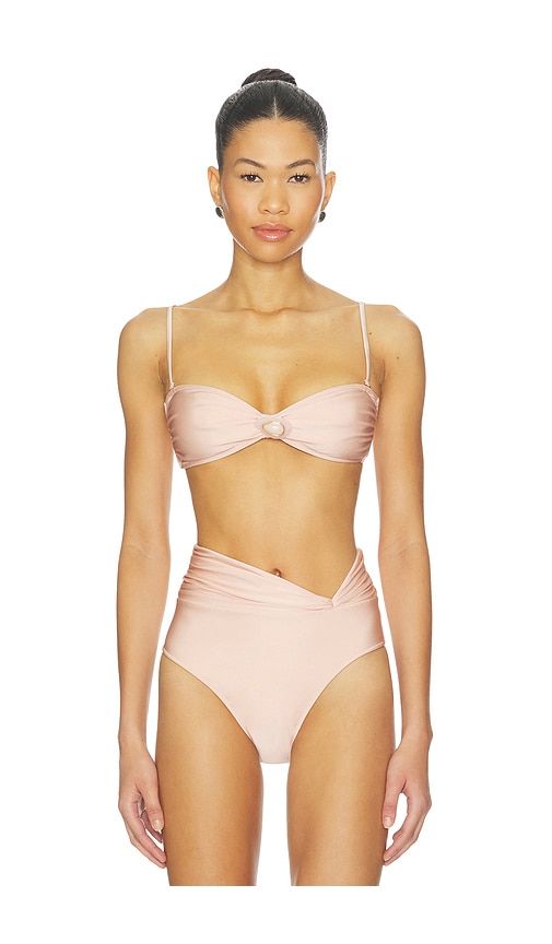 Rosie Bikini Top in Blush. - size M (also in S, XS) - Shani Shemer - Modalova