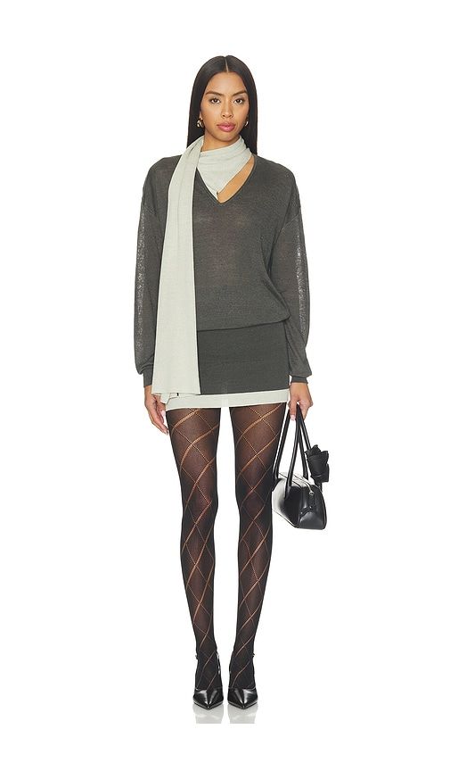 Kitty Romb Pointelle Tights in . - size S (also in M, L, XL) - SWEDISH STOCKINGS - Modalova