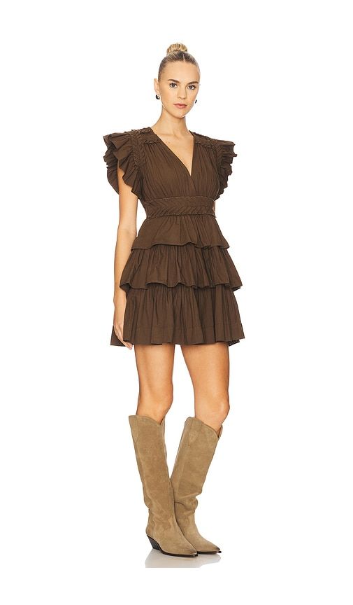 Aurora Mini Dress in Brown. - size L (also in S, XS) - Scarlett Poppies - Modalova