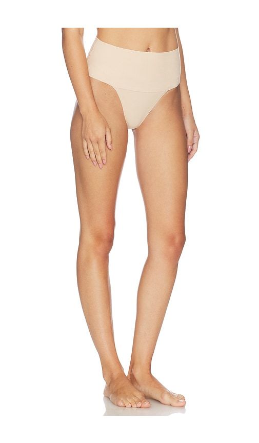 Supersmooth Undie-tectable Cotton Thong in Tan. - size XL (also in XS, XXL) - SPANX - Modalova