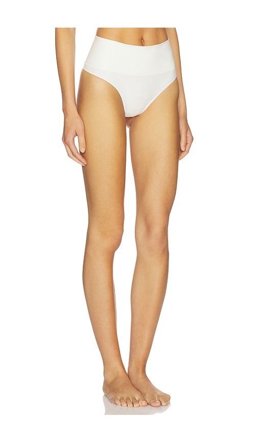 Shape Extraordinary Cotton Thong in Cream. - size L (also in S, XL, XS, XXL) - SPANX - Modalova