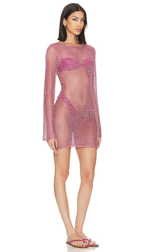 Gaia Mini Dress in Fuchsia. - size M (also in S, XS) - superdown - Modalova