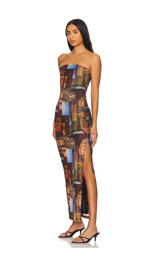 Estella Maxi Dress in Brown,Blue. - size L (also in M, S, XS, XXS) - superdown - Modalova