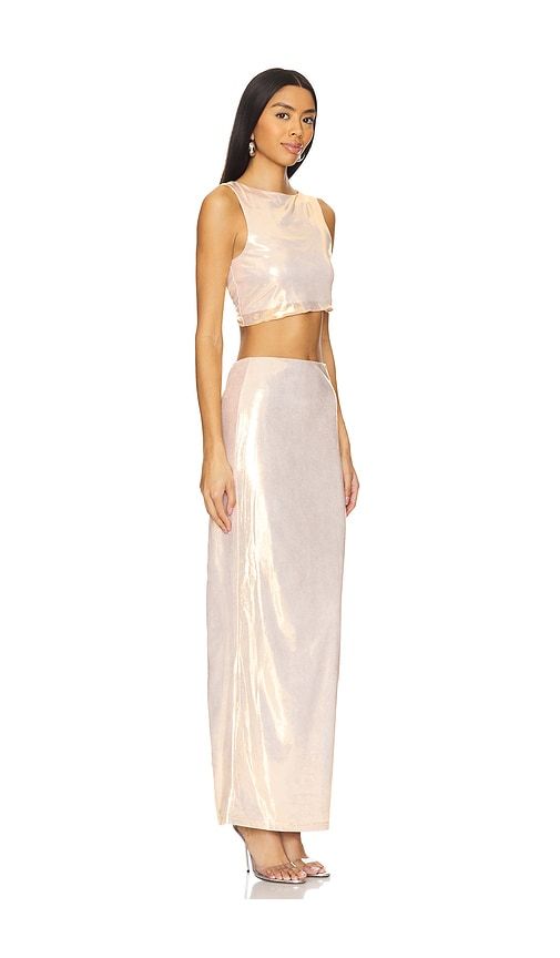 Pearl Maxi Set in Metallic Gold. - size L (also in M, S, XL, XS) - superdown - Modalova