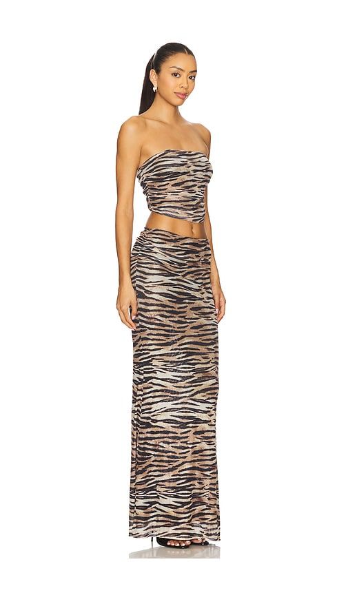 Gisela Maxi Skirt Set in Brown. - size M (also in XS) - superdown - Modalova