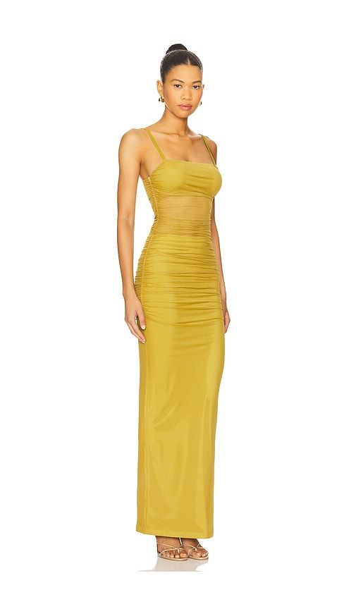 Celeste Maxi Dress in Olive. - size L (also in M, S, XL, XS, XXS) - superdown - Modalova