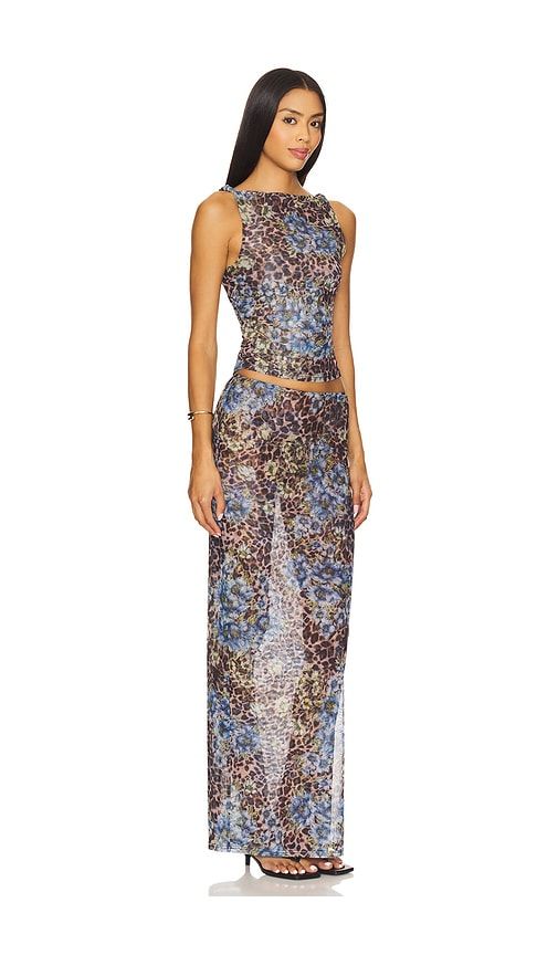 Concha Maxi Skirt Set in Blue. - size S (also in XS, XXS) - superdown - Modalova