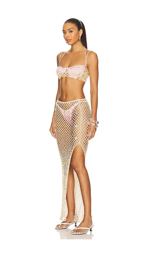 Marlie Skirt Set in Neutral. - size L (also in M) - superdown - Modalova