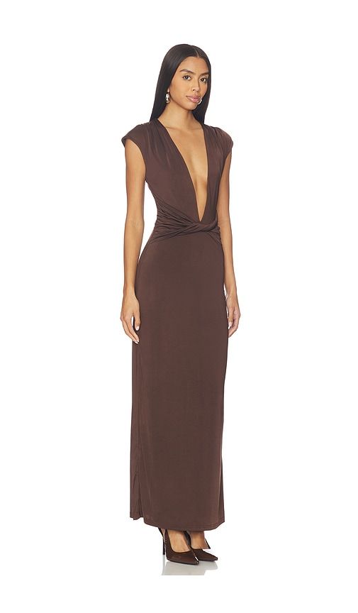 Cataleya Maxi Dress in Brown. - size L (also in XL) - superdown - Modalova