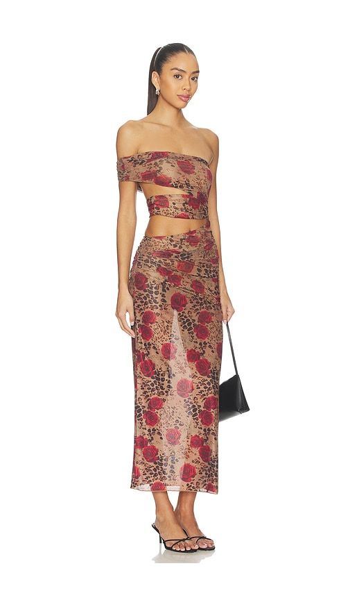 Kai Maxi Dress in Red,Brown. - size XS (also in S, M, L, XL) - superdown - Modalova