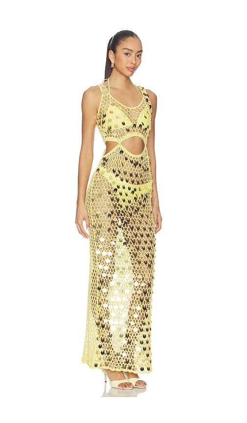 Elena Maxi Dress in Lemon. - size S (also in XS) - superdown - Modalova