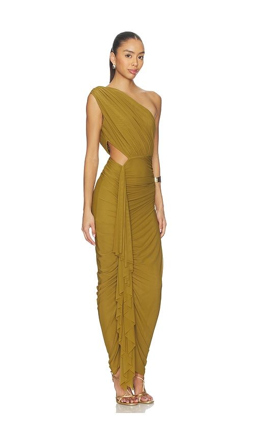 Juliet Midi Dress in Olive. - size M (also in S, XS) - superdown - Modalova
