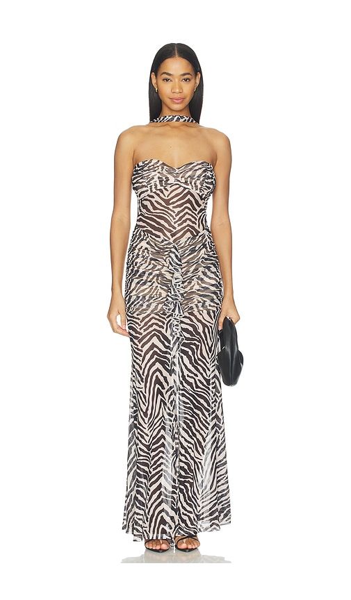 Britlee Maxi Dress in Black,White. - size M (also in S, XL, XS, XXS) - superdown - Modalova