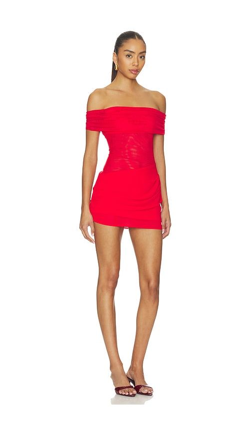 Solene Mini Dress in Red. - size L (also in M, S, XXS) - superdown - Modalova