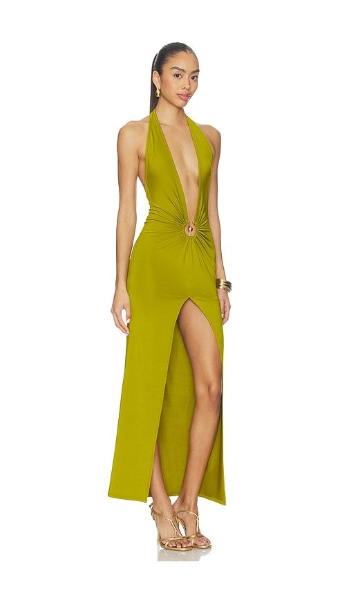 Cambri Maxi Dress in Green. - size L (also in M, XL) - superdown - Modalova