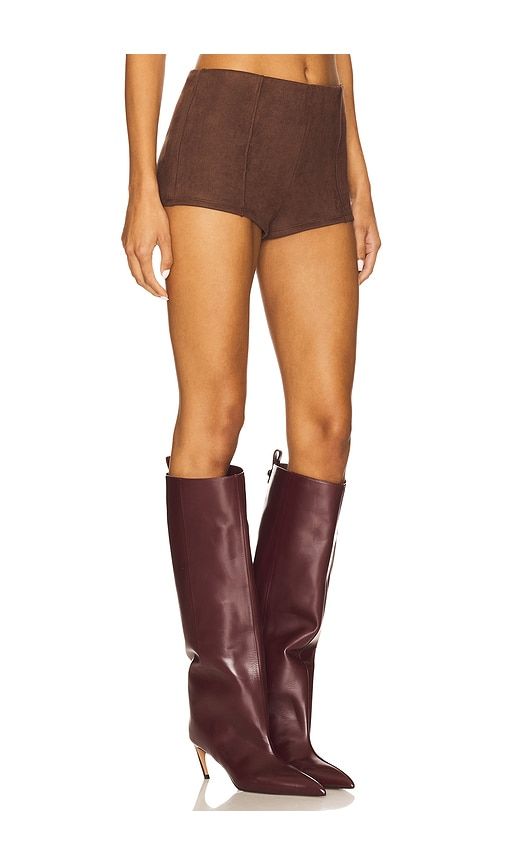 Jessica Faux Suede Short in Brown. - size L (also in S, XL) - superdown - Modalova