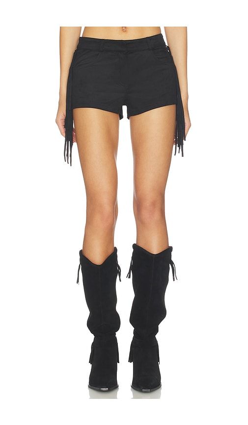 Karina Fringe Faux Suede Short in . - size M (also in XXS) - superdown - Modalova