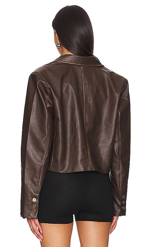 Blakely Faux Leather Jacket in . Size L. Also in M, S, XL, XS, XXS - superdown - Modalova