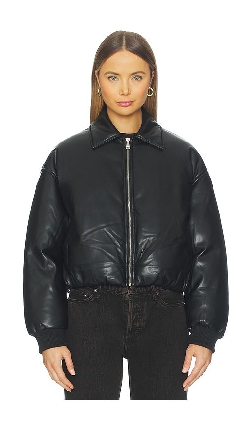 Sanja Faux Leather Jacket in . - size XS (also in XXS) - superdown - Modalova