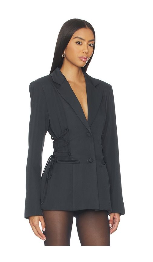 Jennifer Lace Up Blazer in . - size L (also in M, S, XL, XS, XXS) - superdown - Modalova