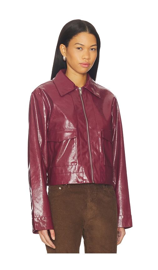 Leighton Faux Leather Jacket in . - size L (also in M, S, XS, XXS) - superdown - Modalova