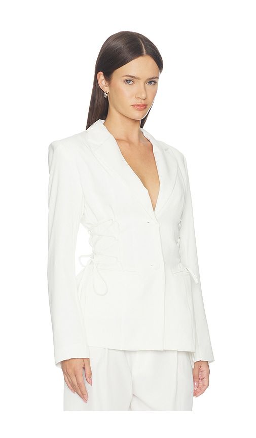 Jennifer Lace Up Blazer in . - size L (also in M, S, XL, XS, XXS) - superdown - Modalova