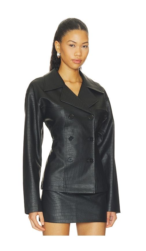 Caroline Faux Leather Jacket in . - size L (also in M, S, XL, XS, XXS) - superdown - Modalova