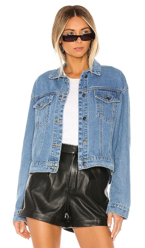 Raya Rhinestone Fringe Jacket. - size L (also in M, S) - superdown - Modalova