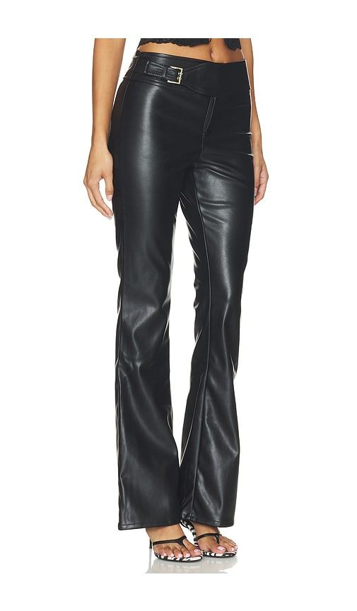 Jessica Faux Leather Bootcut Pant in . - size L (also in M, S, XL, XS, XXS) - superdown - Modalova