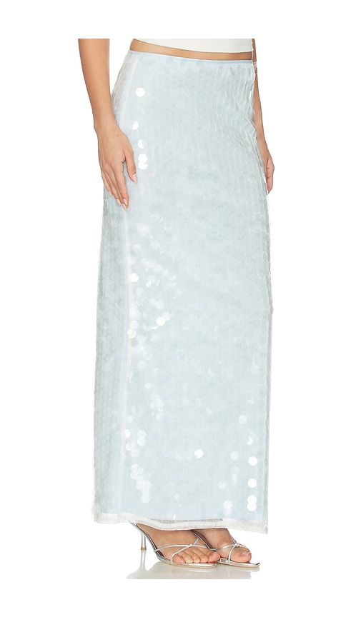 Bryony Maxi Skirt in Blue. - size L (also in M, S, XS, XXS) - superdown - Modalova
