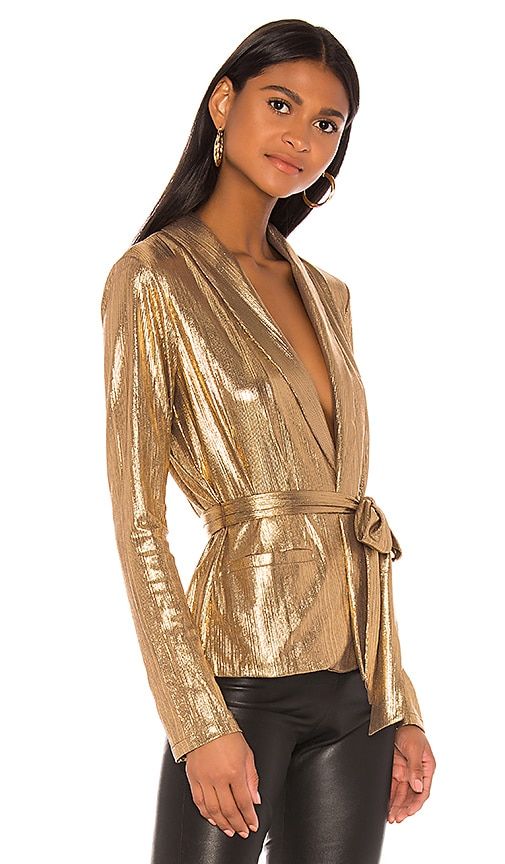 Desiray Tie Blazer in Metallic . - size S (also in XS, XXS) - superdown - Modalova