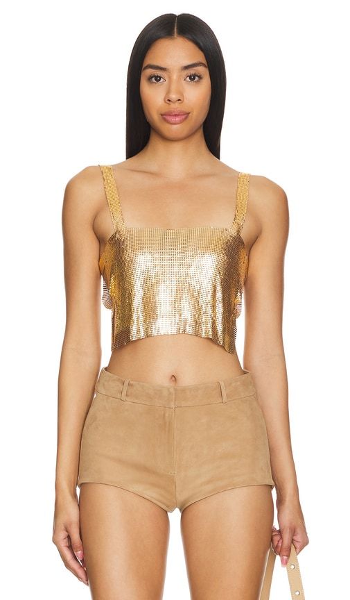 Karla Cut Out Top in Metallic . - size L (also in M) - superdown - Modalova
