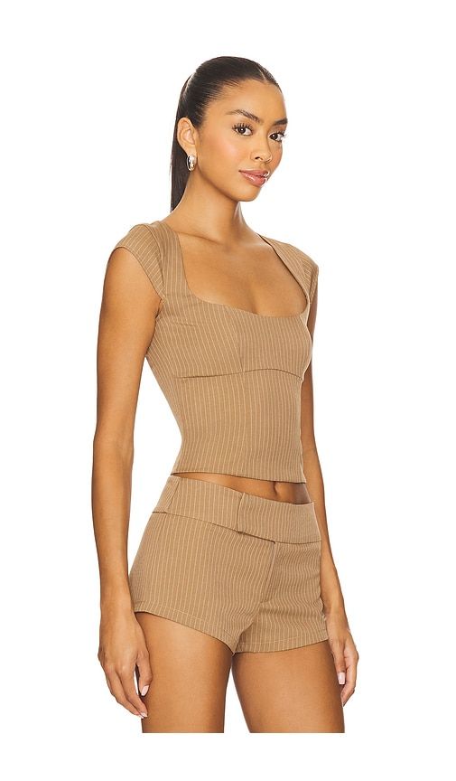 Agnes Top in Brown. - size L (also in M, S) - superdown - Modalova