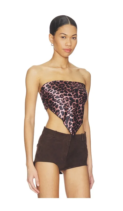 Klara Scarf Top in Pink,Black. - size L (also in M, S, XS, XXS) - superdown - Modalova