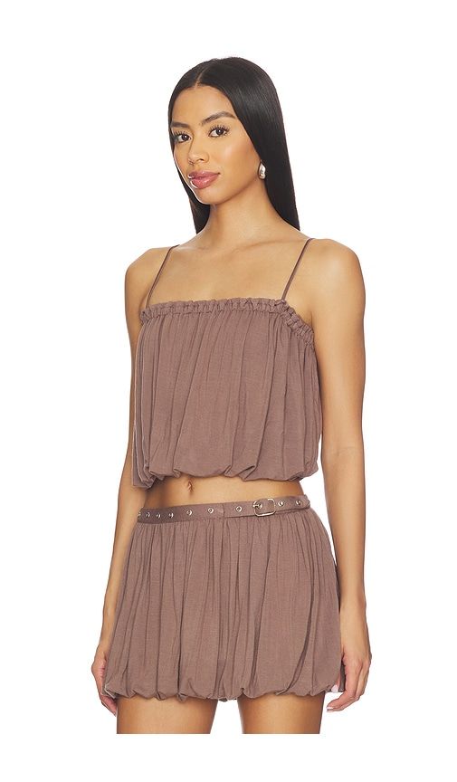 Dakoa Bubble Top in Taupe. - size L (also in XL) - superdown - Modalova