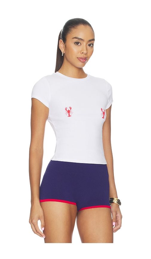 Trysta Baby Tee in White. - size L (also in M, S, XL, XS, XXS) - superdown - Modalova