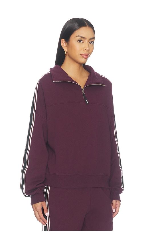 Goldie Oversized Half Zip Pullover in Burgundy. - size L (also in M, S, XL) - Splits59 - Modalova