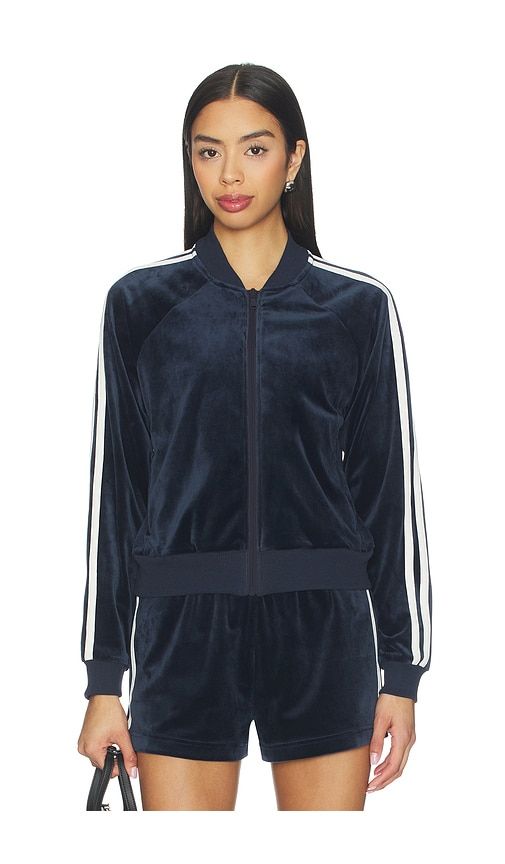 Heritage Velour Bomber Jacket in Navy. - size S (also in XS) - Splits59 - Modalova