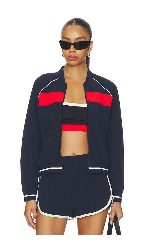 Maci Woven Nylon Jacket in Navy. - size S (also in XS) - Splits59 - Modalova