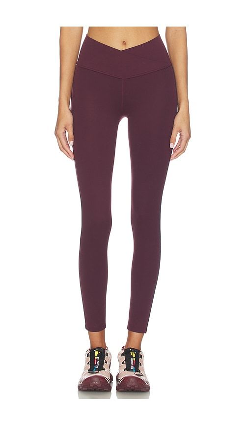 Mia Rigor Legging W/ Stripe in Wine. - size L (also in M, XL) - Splits59 - Modalova